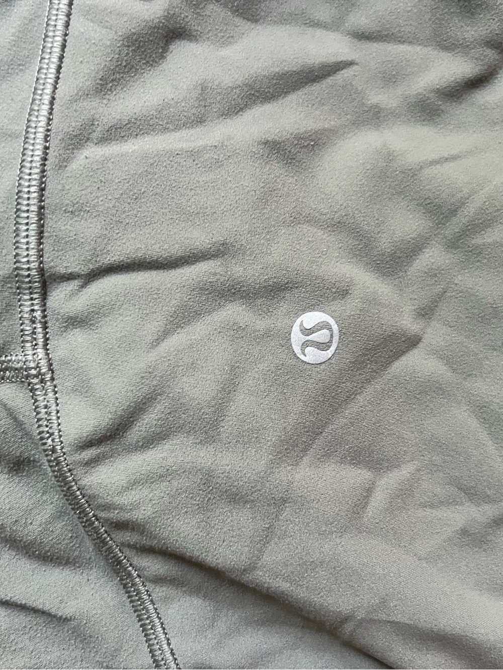 lululemon athletica Olive Green Leggings with Reflective Logo